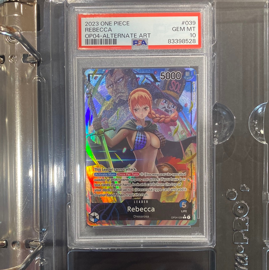 ONE PIECE- Rebecca OP04-039 Leader Alt Art Kingdoms of Intrigue