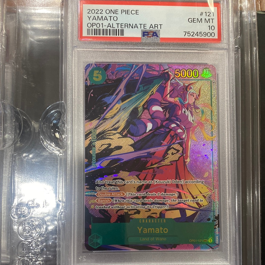 Yamato ALT ART OP01-121 SEC PSA 10 One Piece Romance Dawn Secret