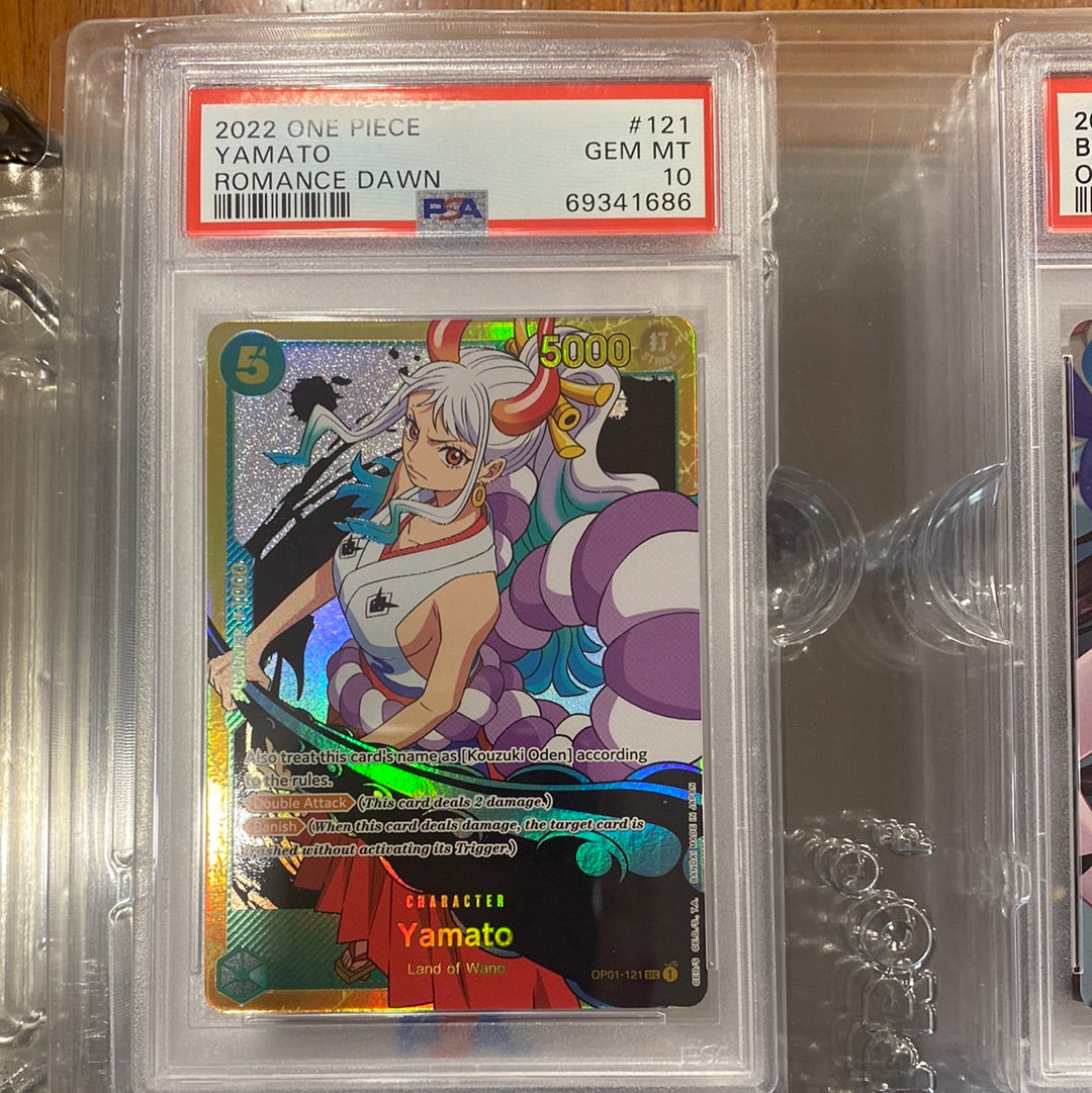 ONE PIECE - [PSA10 GEM MINT] ワンピース ヤマト OP01-121 YAMATO SEC OP01-121 ONE PIECE ROMANCE DAWN PSA 10 MINT
