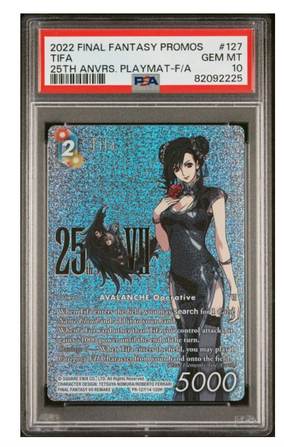 Tifa PR-127 25th Anniversary Playmat Promo FA Final Fantasy 2022