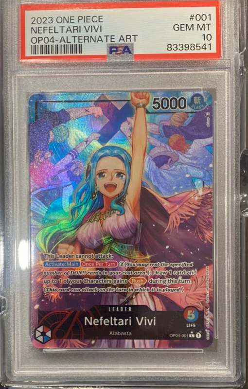 ONE PIECE - Nefeltari Vivi OP04-001 Alt Art English Kingdoms Of