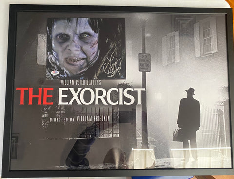 The Exorcist- Print Framed Plus Signed Mounted Photo (PSA/DNA)