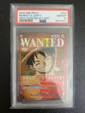 2023 One Piece Monkey D Luffy Op03 - Wanted Alt Art #012 PSA 10