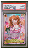 One Piece Charlotte Pudding Alternate Art OP03-112 - PSA 10