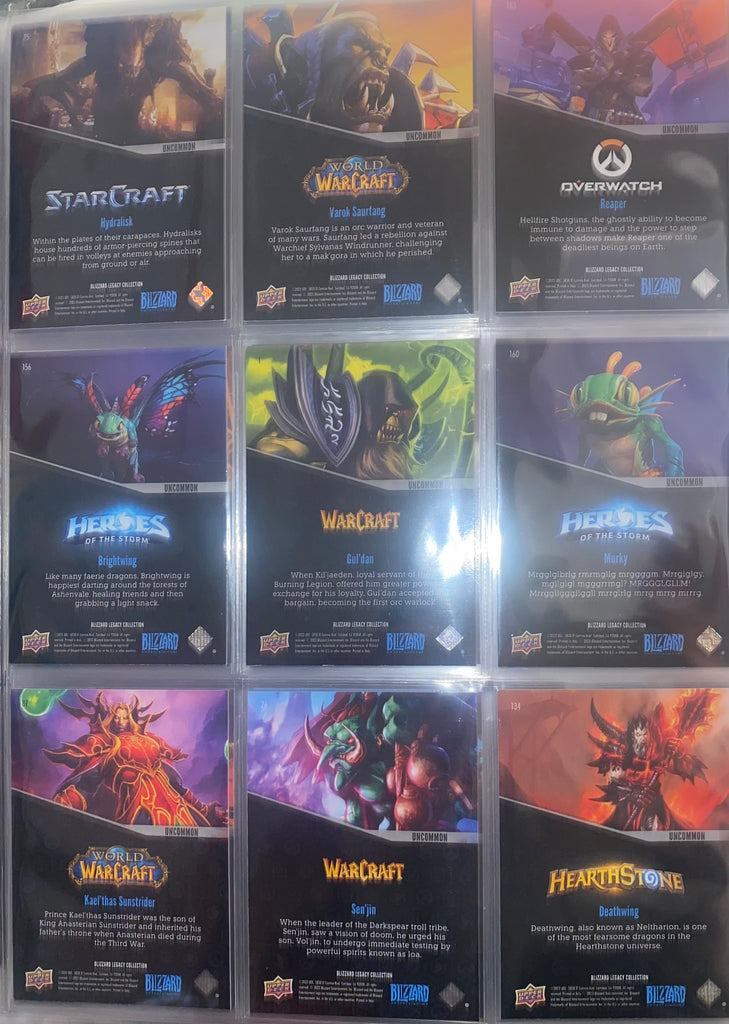 blizzard legacy collection rare cards Upper Deck Blizzard Legacy Collection UNCOMMON Set PICK YOUR CARD – Warriors Down Under