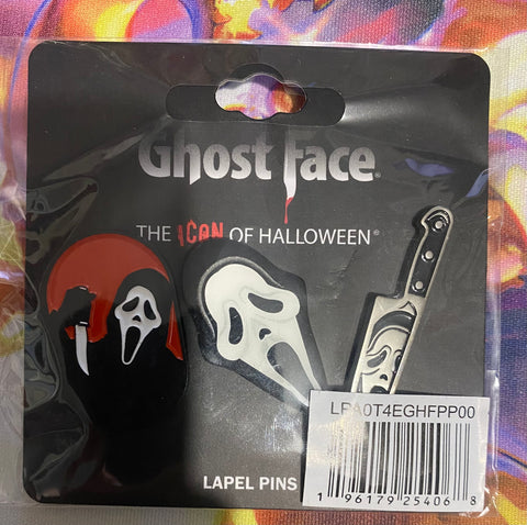 Ghostface The Icon Of Halloween Pin Set- Licensed