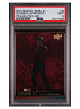 2023 UPPER DECK MARVEL WHAT IF...? #14 ZOMBIE HUNTER SPIDEY POSSIBILITIES-RED 375/888