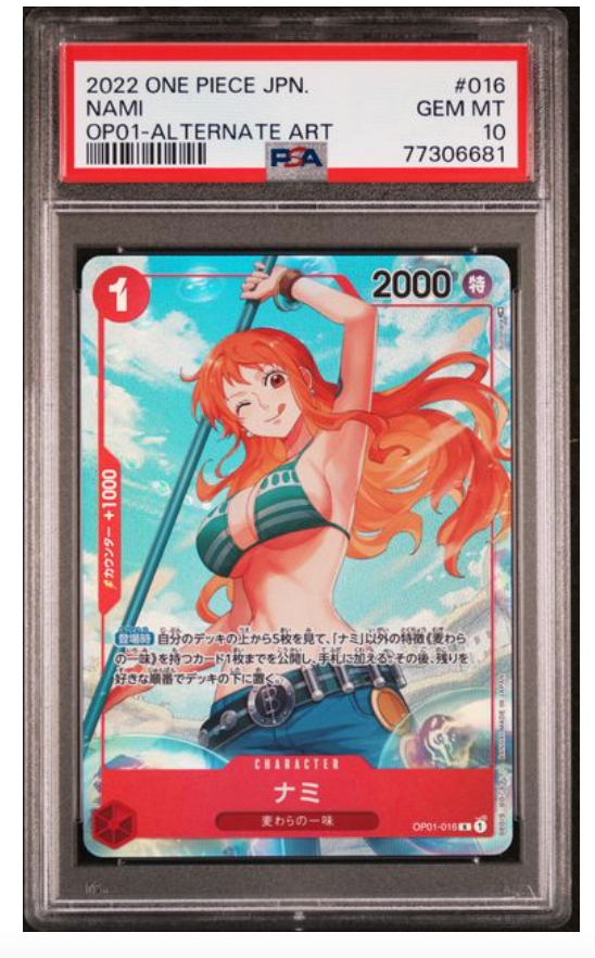 ナミ 2024 ONE PIECE JPN MANGA ALT ART #016 Nami OP01-016 Manga Alt Art ONE PIECE Card The Best Japanese