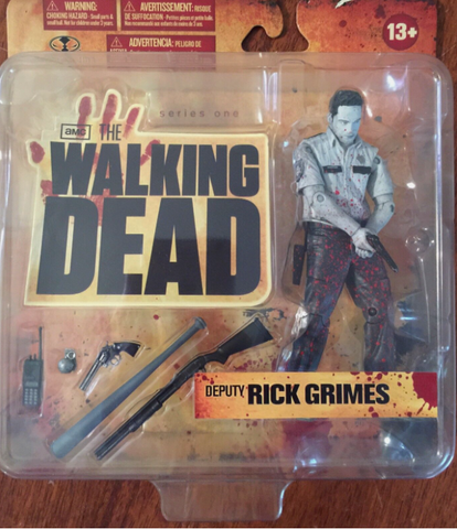 The Walking Dead -Black & White Rick Grimes Series 1 Figure - McFarlane