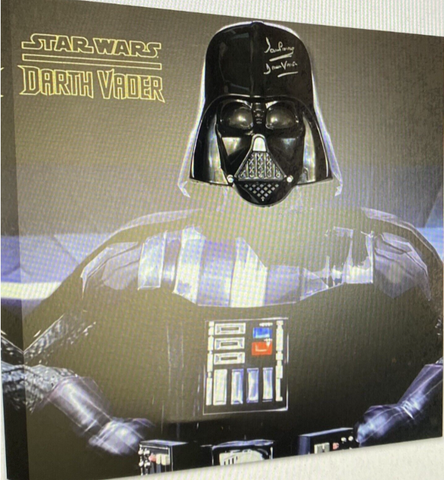 Star Wars Canvas Print +Mask Signed By Dave Prowse & Beckett Authenticated
