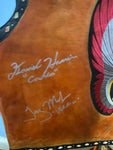 The Warriors Vest signed by 7 members, PSA Authenticated