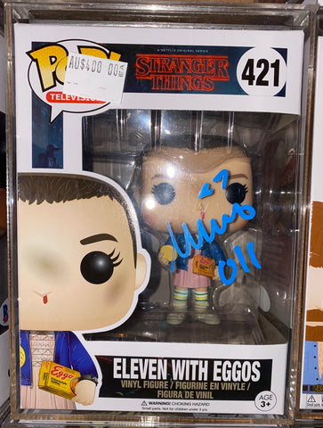Stranger Things - Eleven with Eggos Pop! Vinyl PLUS Signature Plus COA