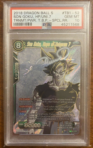 2018 Dragon Ball Super Tournament Of Power Son Goku Hope Of Universe 7 PSA 10