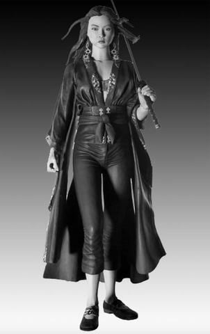 Sin City Movie Action­ Figures Series 2 in Black & White - Miho - Neca