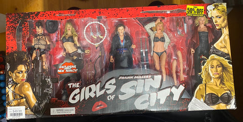 The Girls of Sin City Set of 5 in Colour Variant Figures