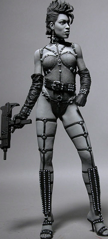 Sin City Action Black & White Figure - Series 1 - Gail (Rosario Dawson)