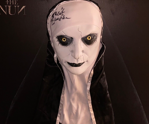 The Nun Canvas Print + Mask Signed By Bonnie Aarons & Beckett Authenticated