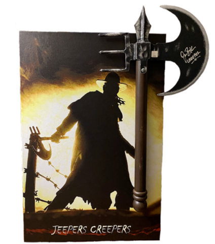 Jeepers Creepers Canvas Print with Signed Axe by Jonathan Breck