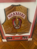 The Warriors Movie Vest signed by 8 cast + Designer, PSA Authenticated & Framed