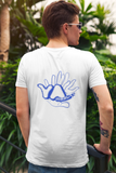 missuYa White T-Shirt - Blue Logo