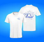 missuYa White T-Shirt - Blue Logo