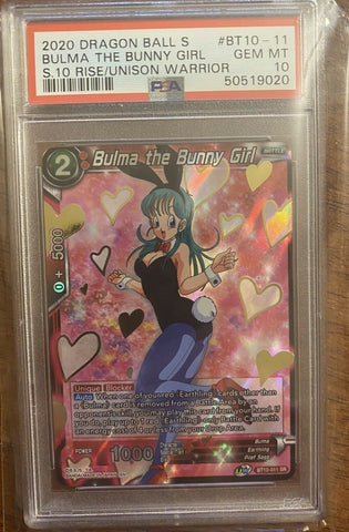 Dragon Ball Super Bulma Bunny Girl BT10-011SR Rise Of The Unison Warrior PSA 10
