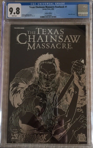 TEXAS CHAINSAW MASSACRE FEARBOOK #1H - LEATHER EDITION CGC 9.8