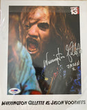 Friday 13th Part 2- Warrington Gillette - Signed Photo With PSA/DNA Certification