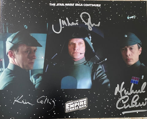 Star Wars - Juilan Glover, Ken Colley & Michael Culver- Signed Photo With PSA/DNA Certification