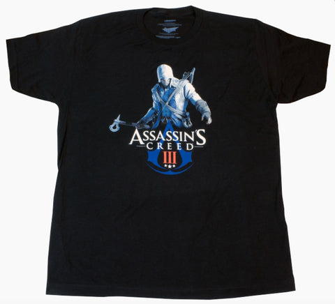 Assassin's Creed 3 - Connor & Logo T-Shirt XL- No Tags- Licensed